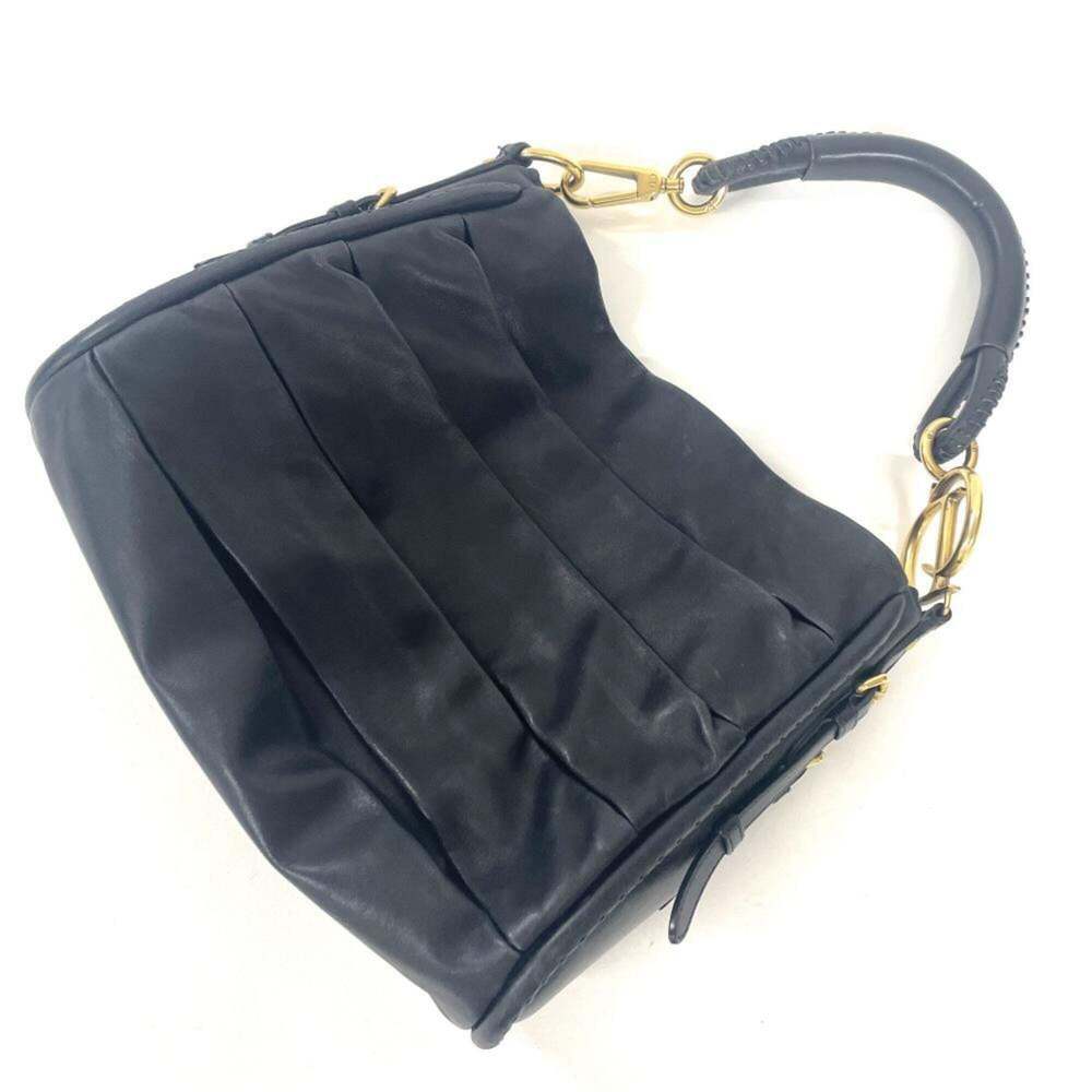 CHRISTIAN DIOR Black Leather Shoulder Bag - Picture 6 of 8